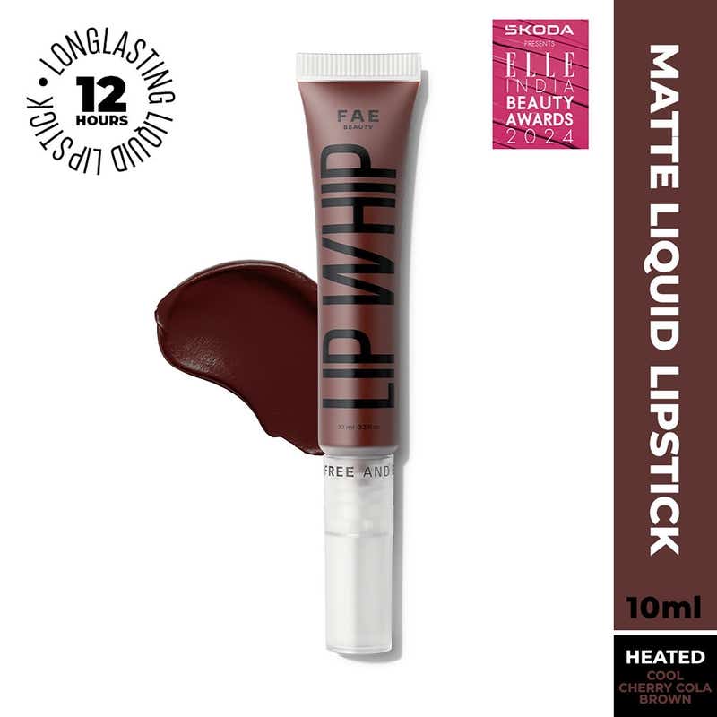 FAE BEAUTY Lip Whip 12H Matte Liquid Lipstick Long Wear Non Drying & Smudgeproof - Heated